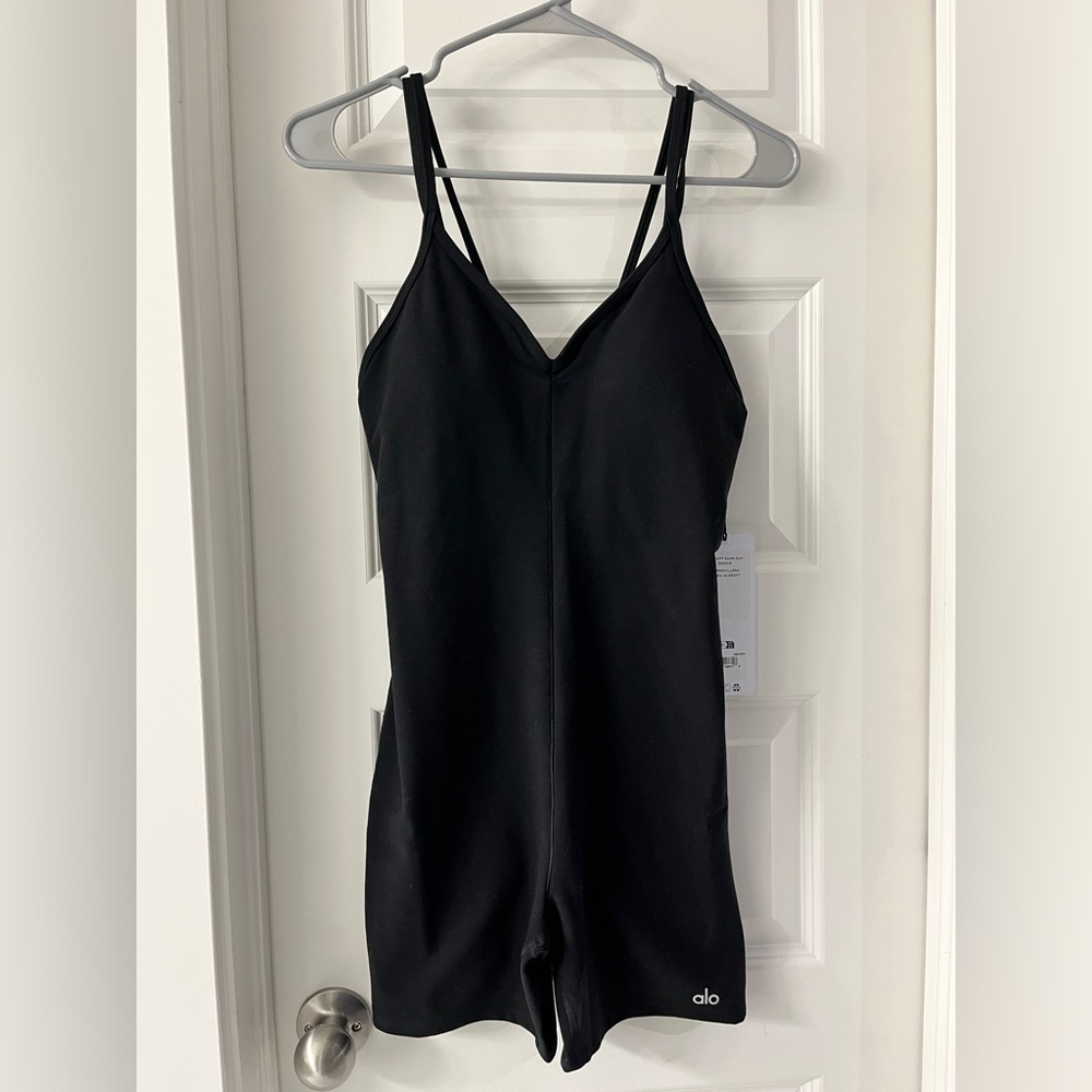 ALO AloSoft Suns Out Onesie-Black